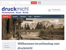 Tablet Screenshot of druckmichl.de